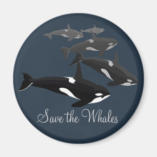 Orca Whale Frigo Magnet Killer Whale Art Magnets