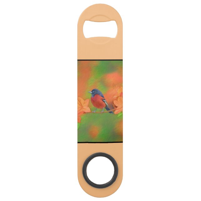 Orchard Oriole Songbird Peinture Oiseau original (Devant)