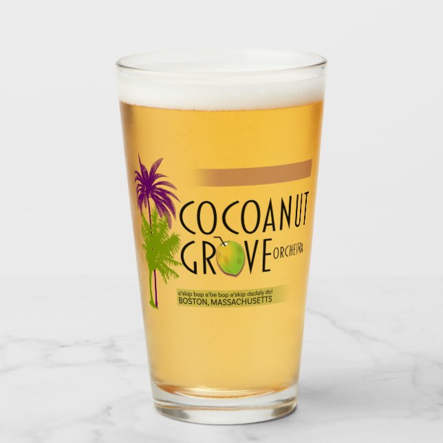 Orchestre Cocoanut Grove Tumbler Verre (Devant (rempli))