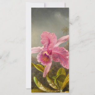 Orchidée avec deux colibris Heade Card