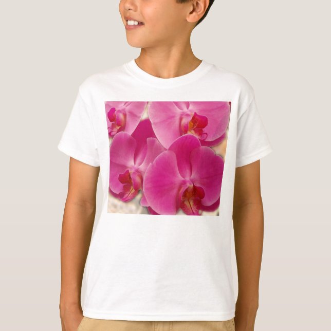 Orchidée de Phalaenopsis - T-shirt - customisée (Devant)