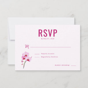 Orchidée Magenta Élégant RSVP