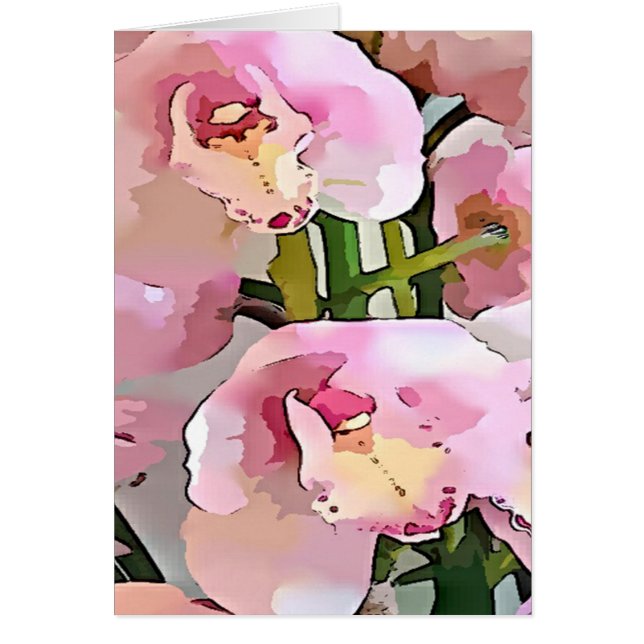 Orchidée rose et blanche (Devant)