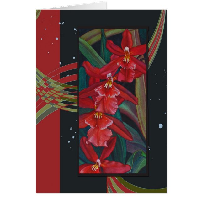 Orchidée rouge (Devant)