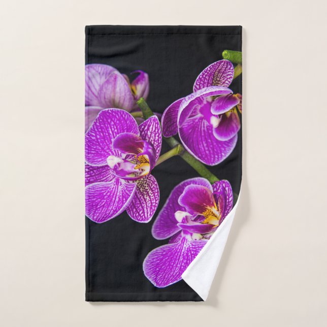 Orchidée violette (Serviette à main)