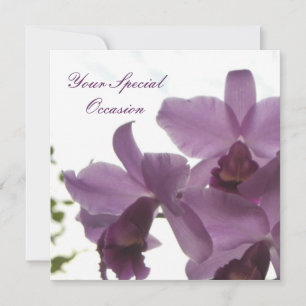Orchidées 2 invitations de Tout-Occasion