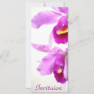 Orchidées / Cartes d'invitation personnalisées pou