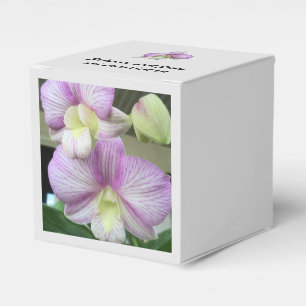 Orchidées délicates sur Ballotins personnalisés