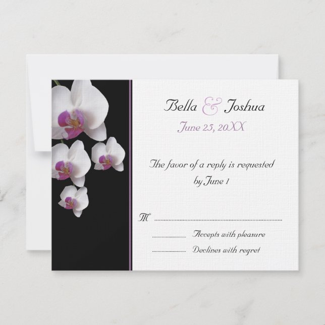 Orchidées roses RSVP (Devant)