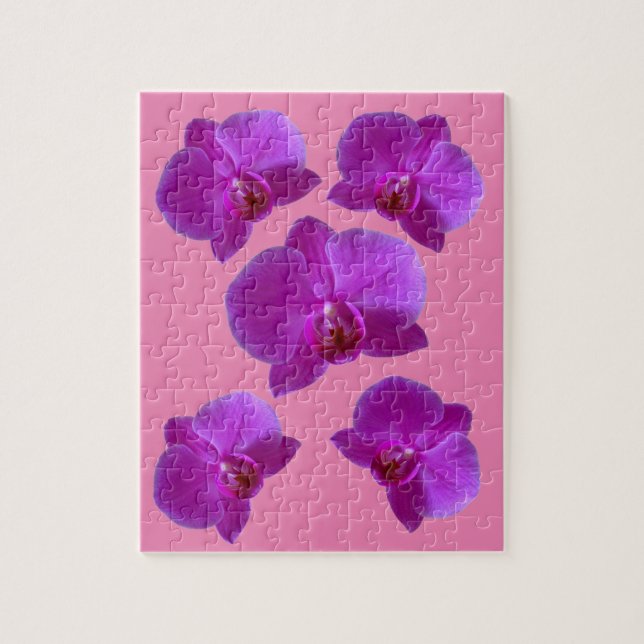 ORCHIDES PURPLE JIGSAW PUZZLE (Vertical)