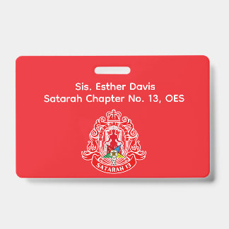 Order of Eastern Star (OES) Name Badge