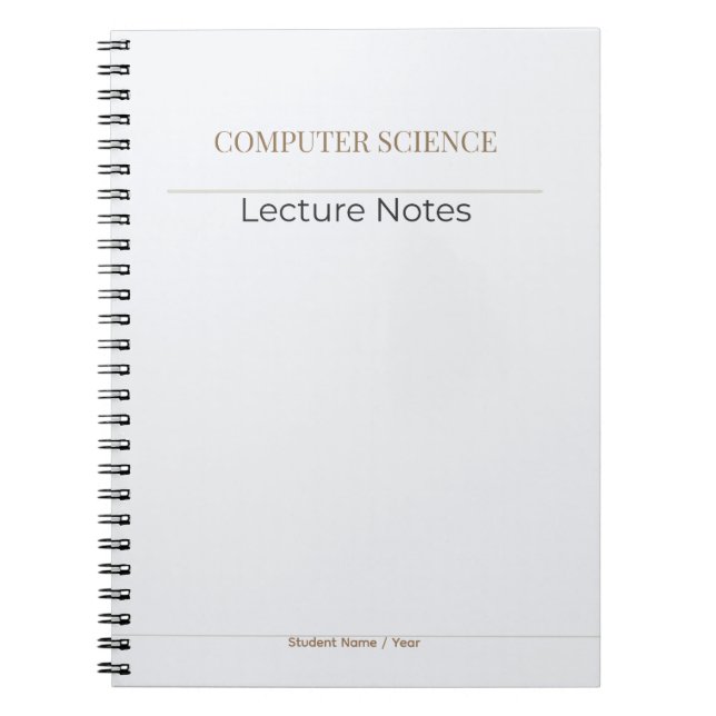 Ordinateur Cahier de Sciences – Édition Académique (Devant)