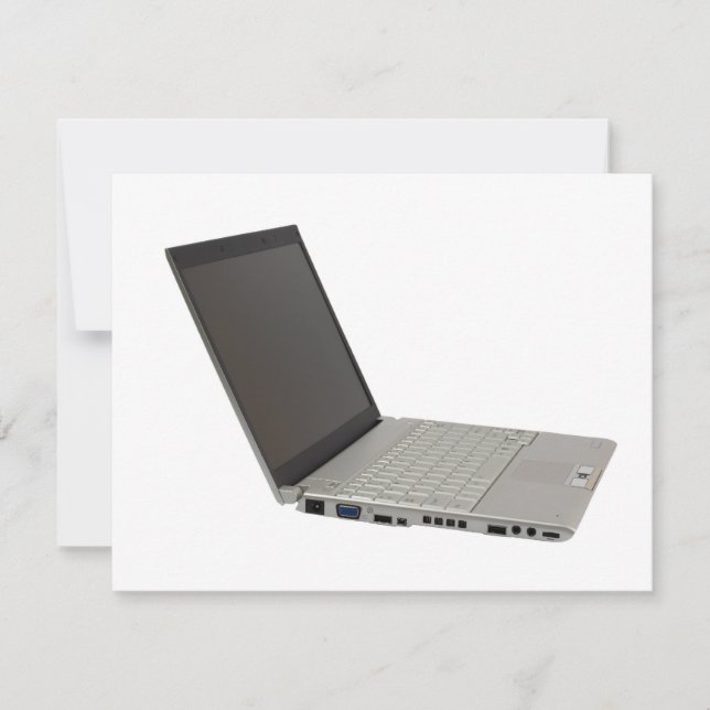 Ordinateur portable couleur argent (Devant)