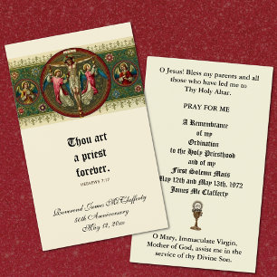 ORDINATION DU PRIÊTRE CATHOLIQUE CARTES SAINES ANN