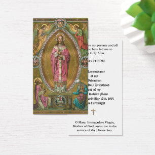 ORDINATION DU PRIÊTRE CATHOLIQUE CARTES SAINES ANN