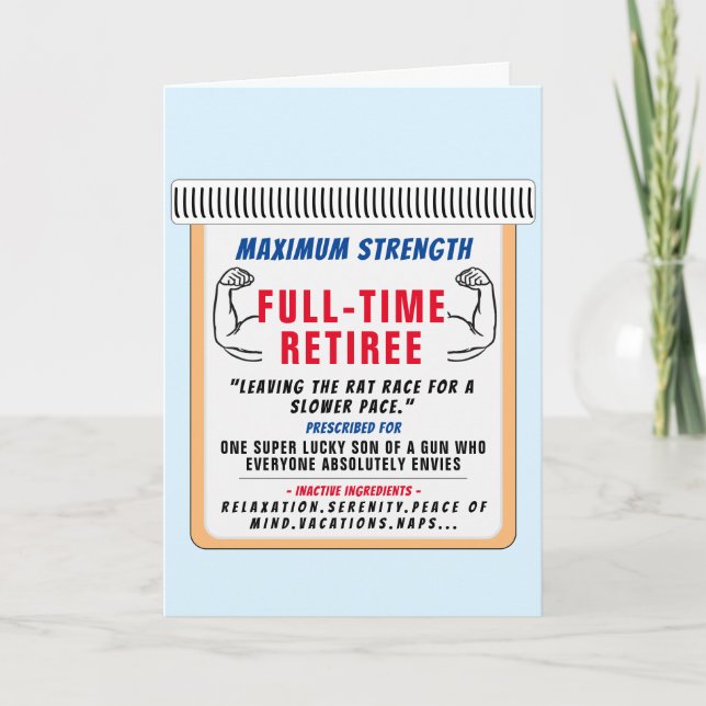 Ordonnance RX pour carte de retraite (Devant)