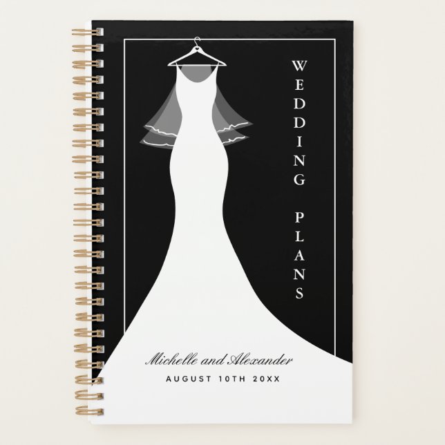 Ordre du jour wedding planner classique avec robe  (Devant)