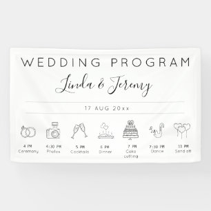 Ordre moderne des événements Bannière Modèle Maria