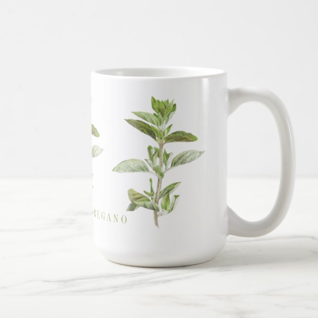OREGANO FRAÎCHE Tall White Mug (Droite)
