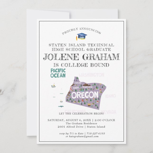 Oregon | Fête de fin d'études pour l'université (Devant)