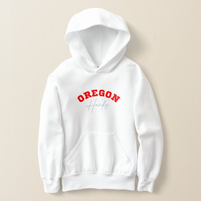 Oregon Hawks Sweatshirt Red & Blue Kids (Poser)