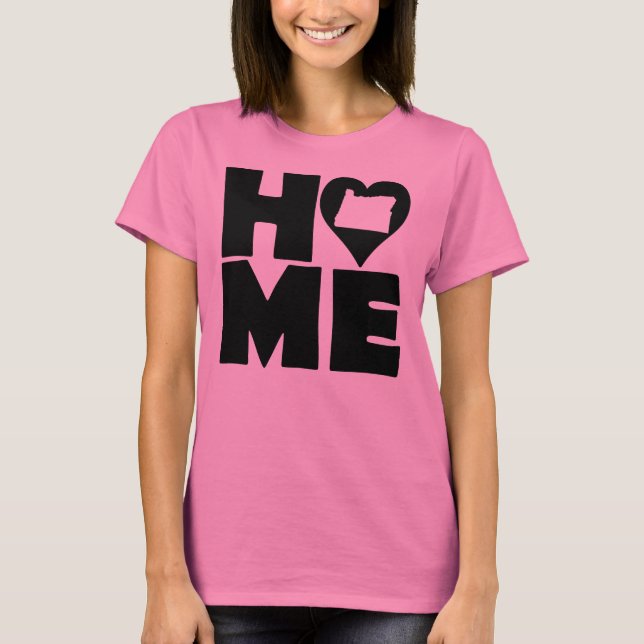 Oregon Home Heart State T-Shirt (Devant)