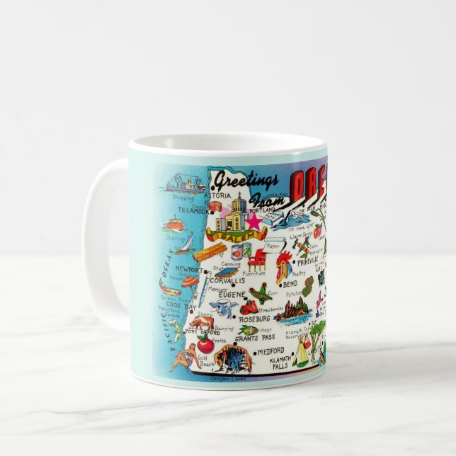 Oregon Map Mug (Devant gauche)