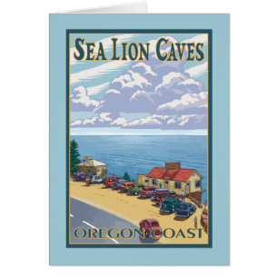 Oregon Sea Lion Caves Poster Vintage voyage