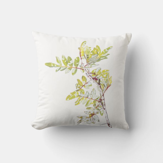 Oreille de coussin avec feuilles de houx brésilien (Recto)
