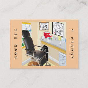 Oreille, Nez et Throat Carte de visite du cabinet