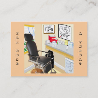 Oreille, Nez et Throat Carte de visite du cabinet 