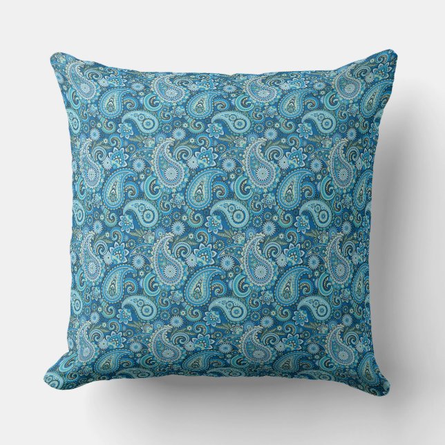 Oreiller à accent impression paisley (Recto)