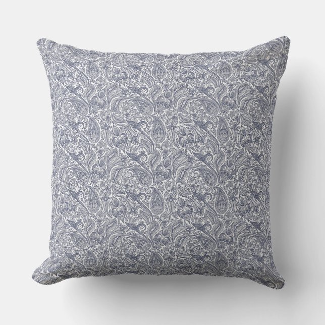 Oreiller à accent impression paisley (Recto)