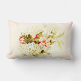 Oreiller à bouquet floral rose de style vintage