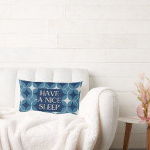 Oreiller à citation cosy pour des rêves doux et de