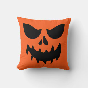 Oreiller à Citrouille Jack-o'-lantern