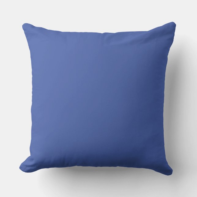 Oreiller à jet bleu 20 po x 20 po (Recto)