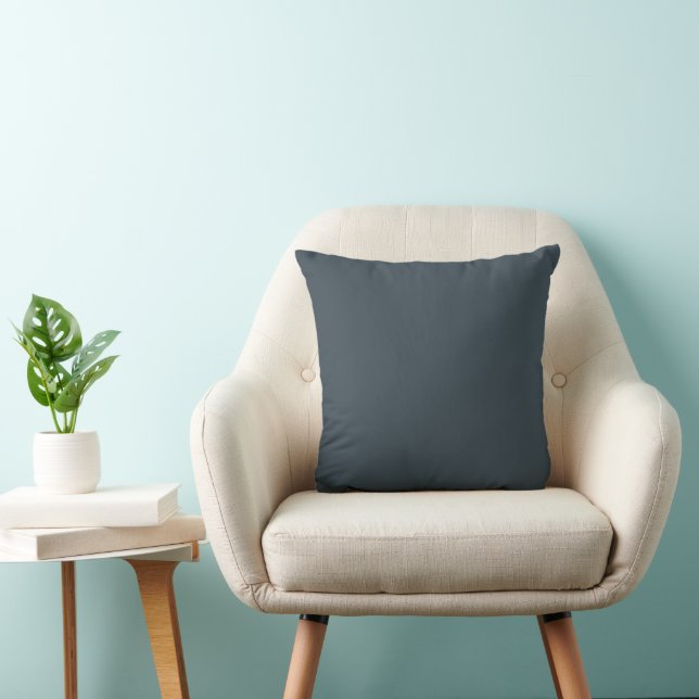 Oreiller à jet de charbon gris (Chaise)