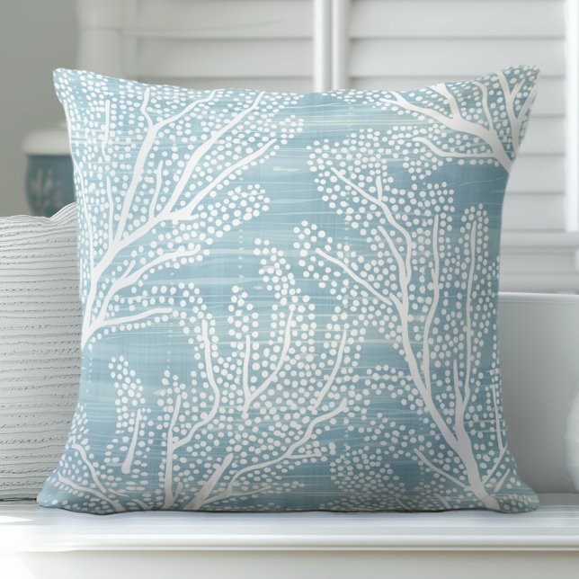 Oreiller à jet de corail bleu Aqua (Créateur téléchargé)