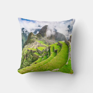 Oreiller à jet de polyester, Machu Picchu, Cuzco -