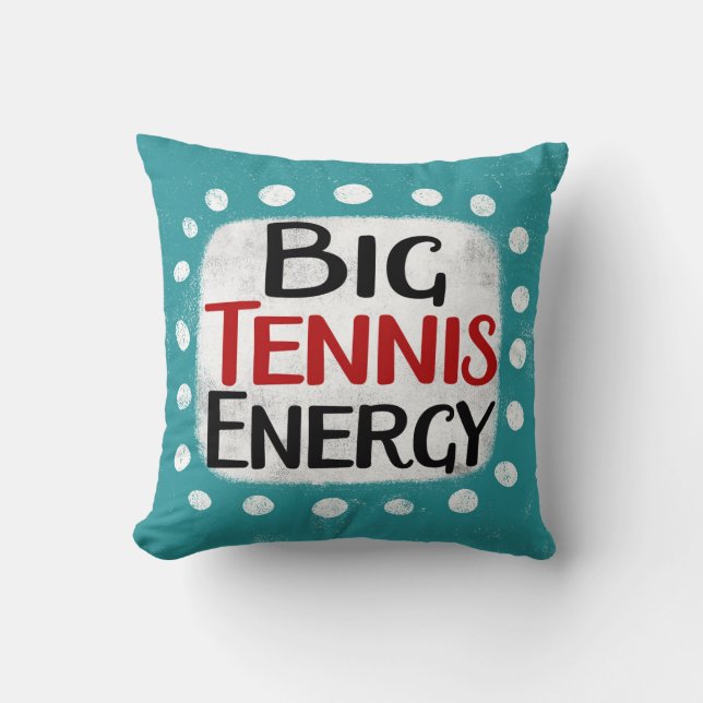 Oreiller à jet d'énergie de grand tennis (Recto)
