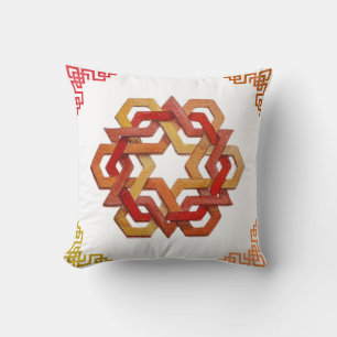 Oreiller à jet d'Harmonie Hexagonal