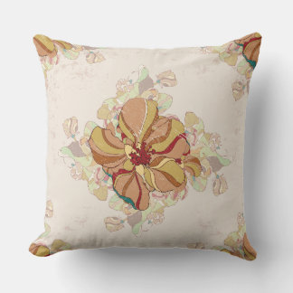 Oreiller à jet d'or à l'aquarelle Peach Gold