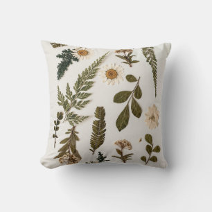 Oreiller à jet floral minimaliste