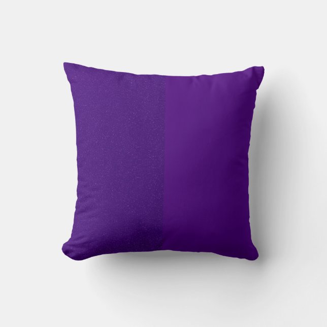 Oreiller à jet violet à deux tons (personnalisé) (Recto)