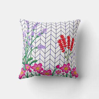 oreiller à jetons à imprimé floral, coussin à fleu