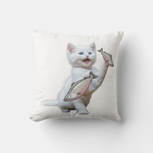 oreiller à jetons de chat