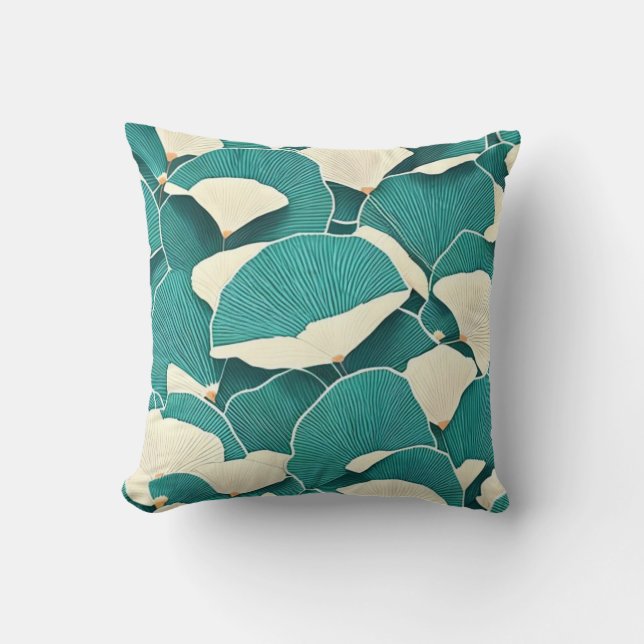 oreiller à jetons fleuris personnalisé (Recto)