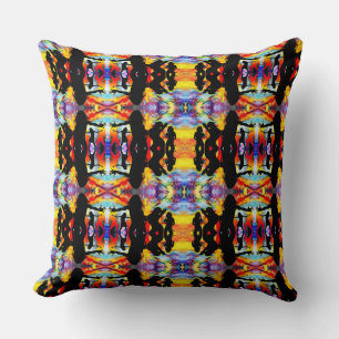 oreiller à jetons multicolores.