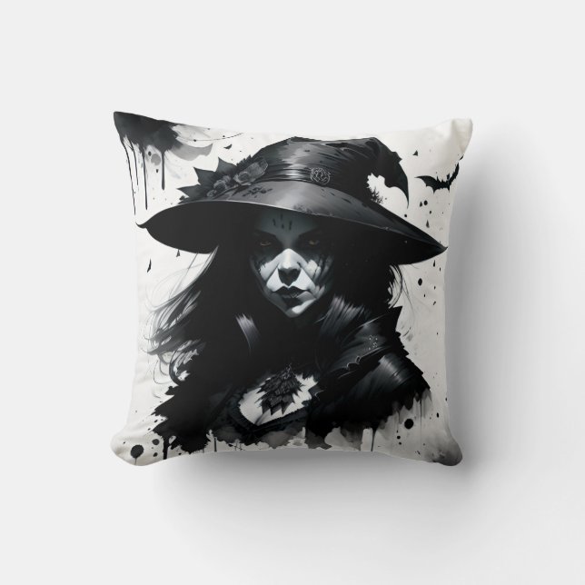 Oreiller à la sorcière d'Halloween (Recto)